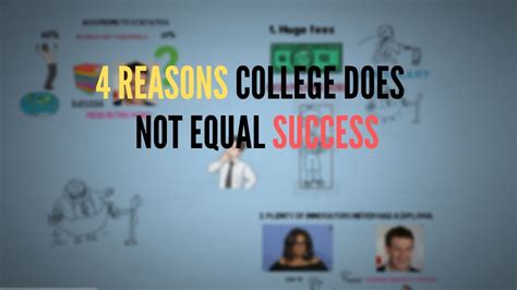 4 REASONS WHY COLLEGE IS NOT EQUAL TO SUCCESS BEST VIDEO FOR COLLEGE