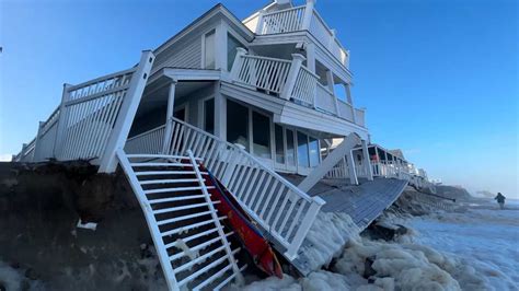 Storm Surge Flooding Cause Home Damage In North Shore Town