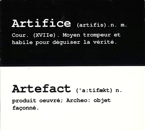 Artifice Artefact Galerie 1900 2000