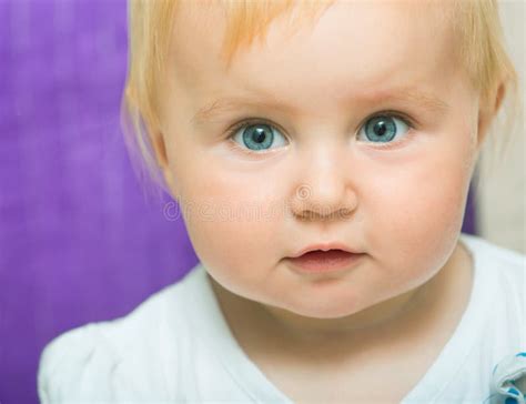 Portrait Of Adorable Baby Stock Photo Image Of Human 34895224