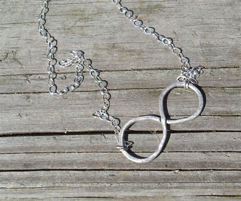 Infinity Necklace Sterling Silver Etsy