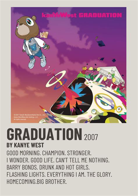 Kanye West Graduation Album Cover Custom Masaalien