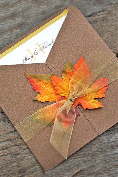 Fall Wedding Invitations Creative Styles And Designs For You