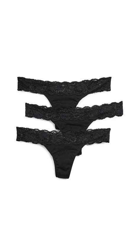 Cosabella Maternity Thong 3 Pack In Black Lyst