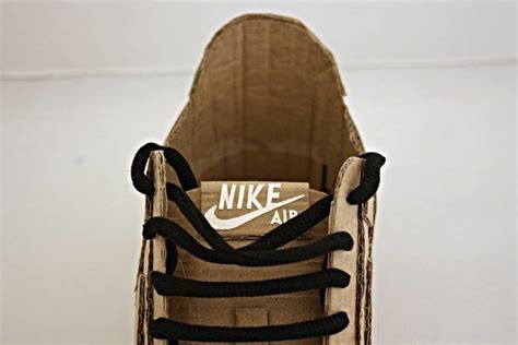 Nike Air Shoes Made Up Of Cardboard