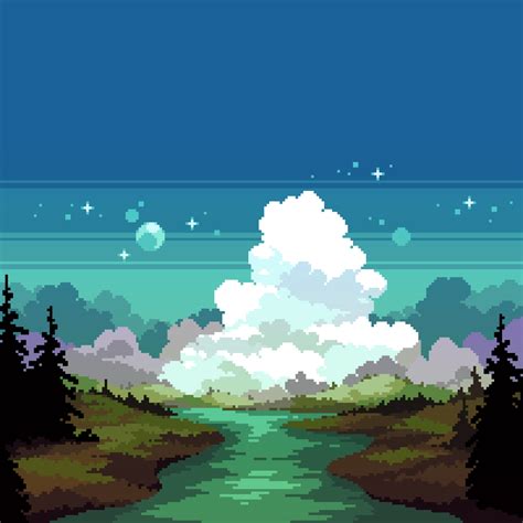 Dani On Twitter Pixel Art Games Pixel Art Landscape Cool Pixel Art