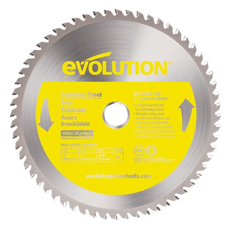 Evolution Tct Stainless Steel Cutting Blades Evolution Tct Stainless