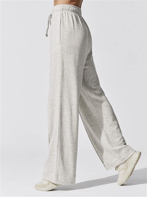 Wide Leg French Terry Sweatpant In 2020 Sweatpants French Terry