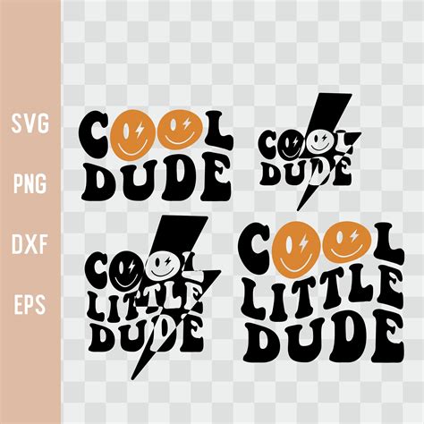 Cool Little Dude Svg Bundle Father And Son Cut File Stacked Etsy