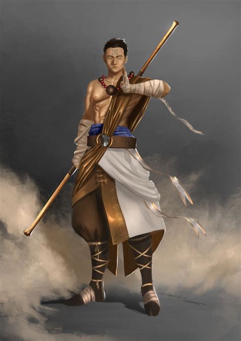 Artstation Monk Of Kord Caio Santos Monk Dnd Fantasy Characters