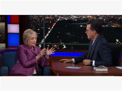 Hillary Clinton On Stephen Colbert I Am Not Going Anywhere White House Us Patch