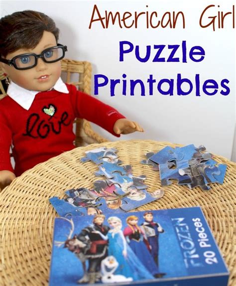 American Girl Doll Puzzle Printables American Girl Doll Printables