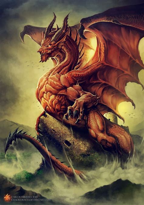 Welsh Dragon By Chaos Draco On Deviantart Dragões Dragoes Lendarios