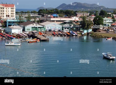 Harbour View Castries St Lucia Caribbean Stock Photo Alamy