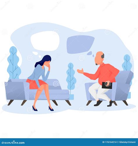 Woman At The Therapy Session With A Psychologist Mental Health Stock