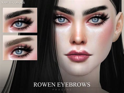Pralinesims Eyebrow Pack N03 Eyebrows Sims 4 Hair Setting