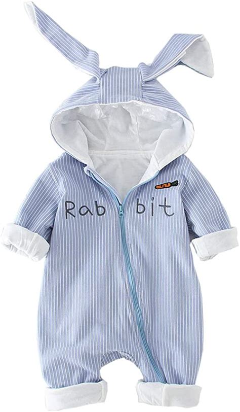 Amazon.com: PROTAURI Baby Romper with Hooded, Toddler Autumn Long