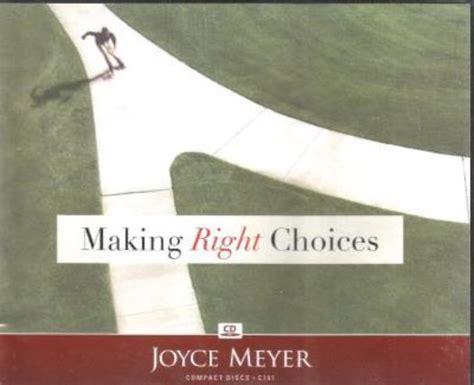 Making Right Choices Audio Book Cd Joyce Meyer Beat Addiction Wisdom