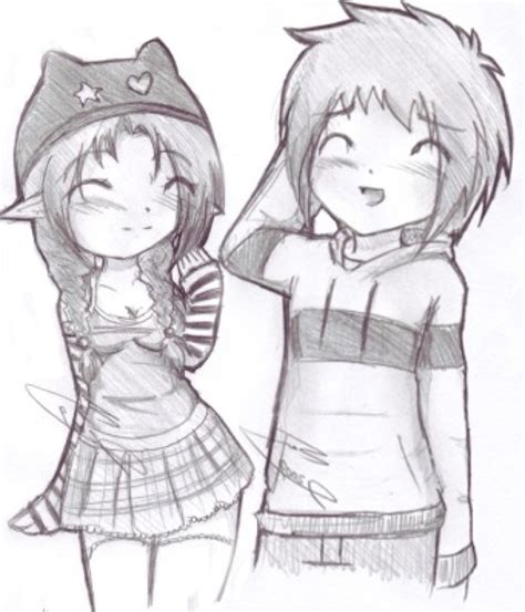 35 Trends For Anime Boy Cute Best Friend Drawings Boy And Girl Easy