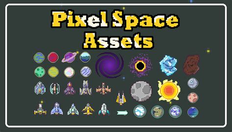 Pixel Art Space Asset Pack Gamedev Market Ph