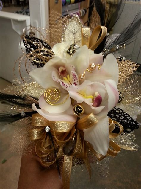 Black And Gold Corsages Corsage Prom
