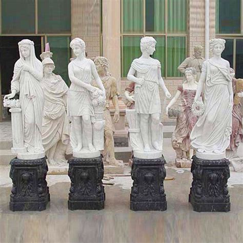 Popular Hot Sale Design Garden Decorative Four Season Lady White Marble