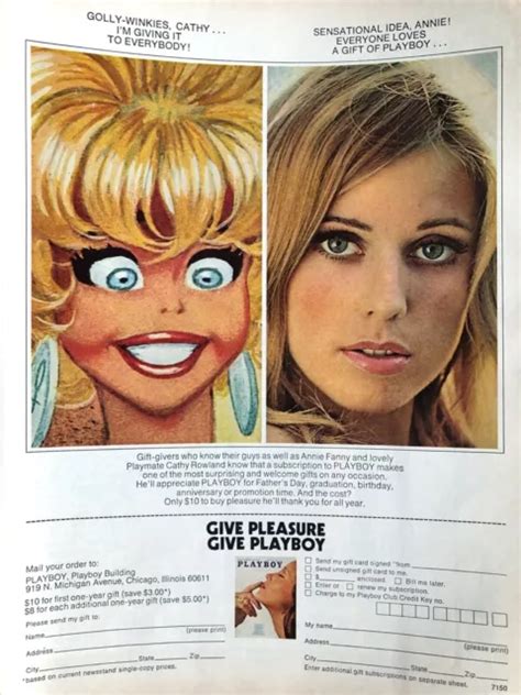 VINTAGE 1972 SEXY Playboy Subscription Original Color Ad 4 75 PicClick
