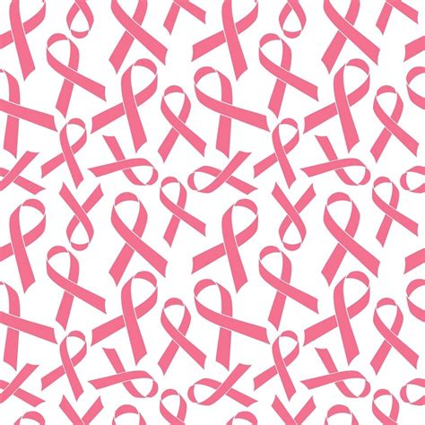 Pink Cancer Ribbons Fabric