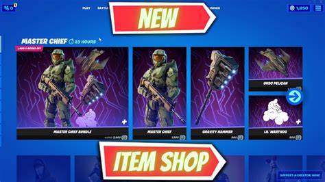 New In The Fortnite Item Shop Today 26082021 Master Chief Bundle