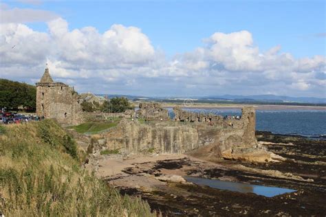 St Andrews Castle Ruins St Andrews Fife Scotland Editorial Stock Image