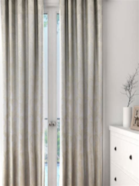 Buy S9home By Seasons Set Of 2 Beige Ethnic Pattern Long Door Curtains