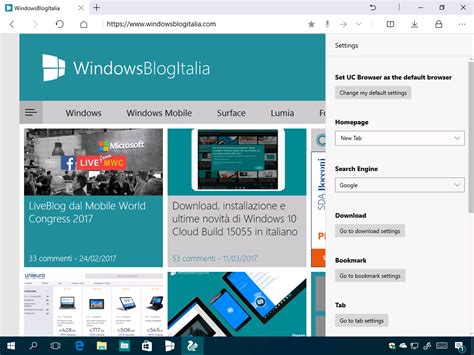 Try the latest version of uc browser for pc 2017 for windows Download UC Browser per PC e tablet Windows 10