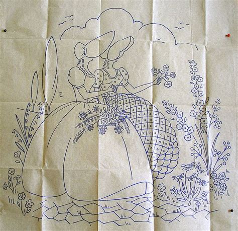 Transfer Pattern C 1945 Embroidery Patterns Vintage Embroidery