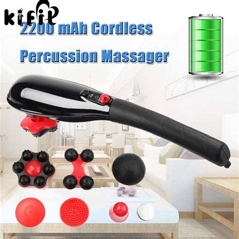 Buy Brand New 5 Speed Cordless Percussion Massager Handheld Full Body Massage
