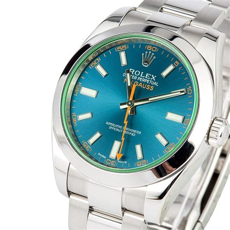 Rolex air king watch the smooth part of the enamel is facing the importance of american culture. Rolex Milgauss Stainless Steel 116400GV - On Sale at Bob's