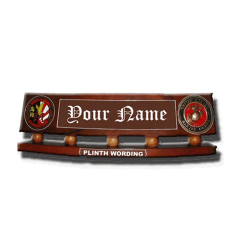 The best part is you may choose one out of 12 different colors available in this category. Deluxe Military Wooden Desk Name Plate | Government ...