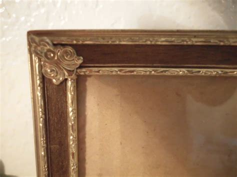 Vintage Gold And Brown Picture Frame 5 X 7 Photo Decoration Mid Etsy