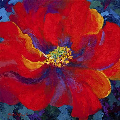 Passion Red Poppy Painting By Marion Rose
