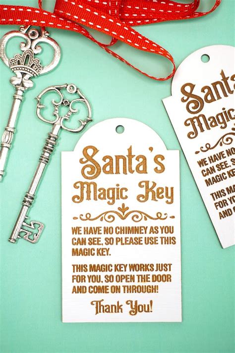 Free Santas Magic Key Printable Svg No Chimney No Problem Santa