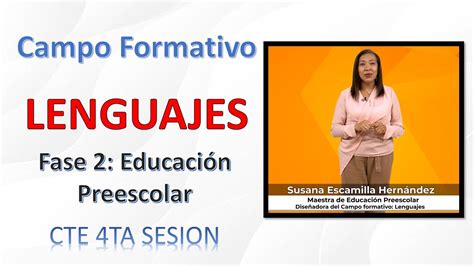 Video 3 Campo Formativo Lenguajes Fase 2 Educación Preescolar Cte 4ta