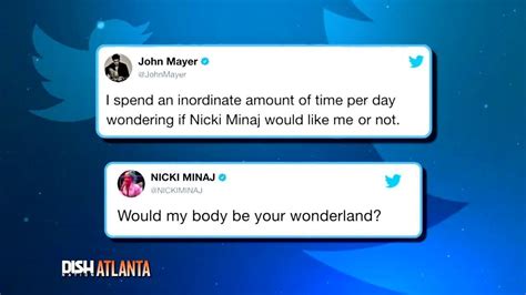 Nicki Minaj And John Mayer S Flirty Tweets Go Viral Youtube