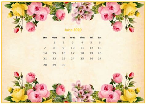 June 2022 Desktop Calendar Wallpaper Printable Word Searches