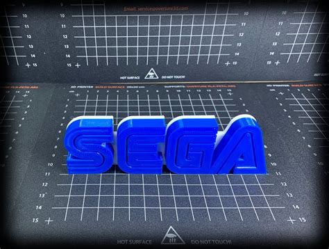 Sega Logo Video Game Decoration 3d Printed Etsy