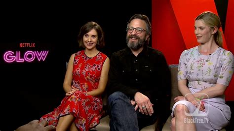 Glow Alison Brie Betty Gilpin And Marc Maron Interview For Their