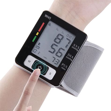 A wrist blood pressure monitor is a great option for people who are always on the go. Wrist Cuff Electronic Blood Pressure Monitor with Case (CK ...