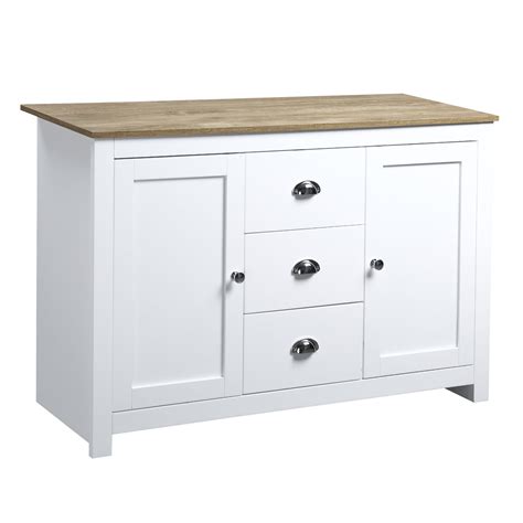 Buy Homcom Kitchen Sideboard With Adjustable Shelves Dining Buffet