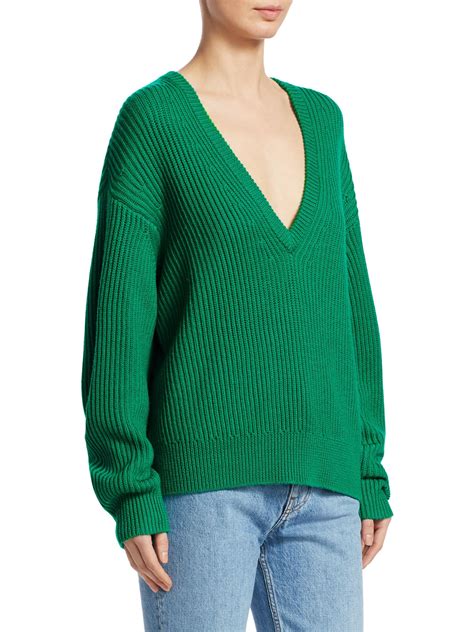 Iro Wool Evolution Knit Sweater In Emerald Green Lyst