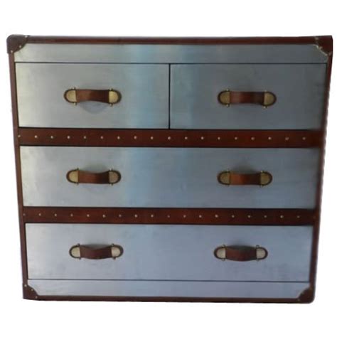 Silver Aviator Leather Drawer Chest Standard At Rs 19000 In Jodhpur ID 19151300491