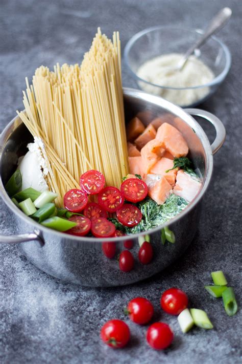 Lachs Spinat Pasta One Pot Pasta Mit Lachs Trytrytry