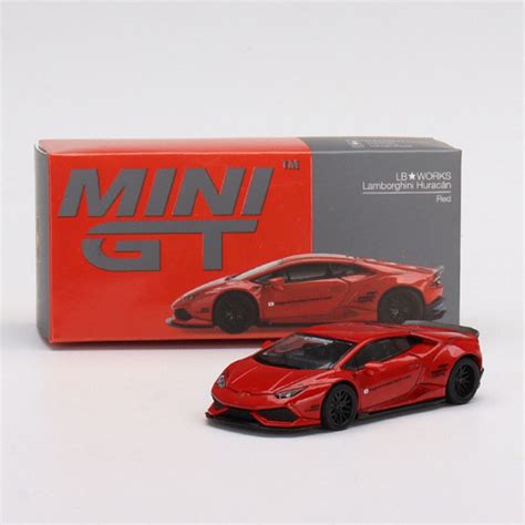 Mini Gt Lamborghini Huracan Ver2 Lb Works Red Miniature Toy Shop
